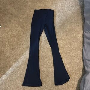 Navy lululemon align flare leggings